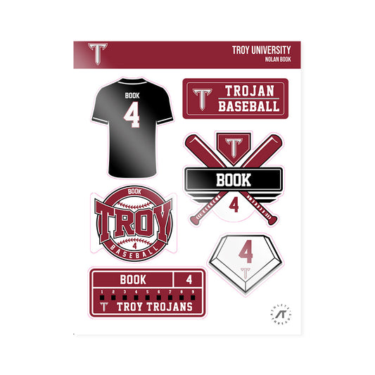 Troy - NCAA Baseball : Nolan Book - Sticker Sheet-0