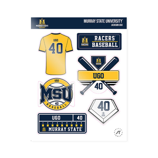 Murray State - NCAA Baseball : Jackson Ugo - Sticker Sheet-0