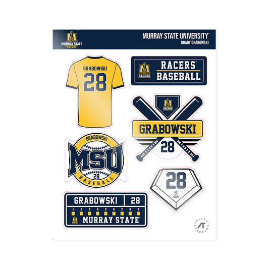Murray State - NCAA Baseball : Brady Grabowski - Sticker Sheet-0