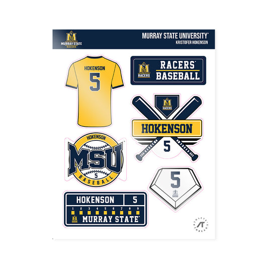 Murray State - NCAA Baseball : Kristofer Hokenson - Sticker Sheet-0