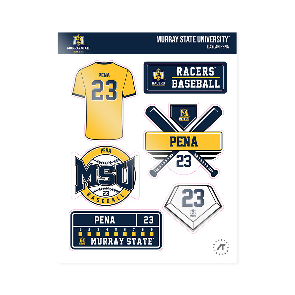 Murray State - NCAA Baseball : Daylan Pena - Sticker Sheet-0