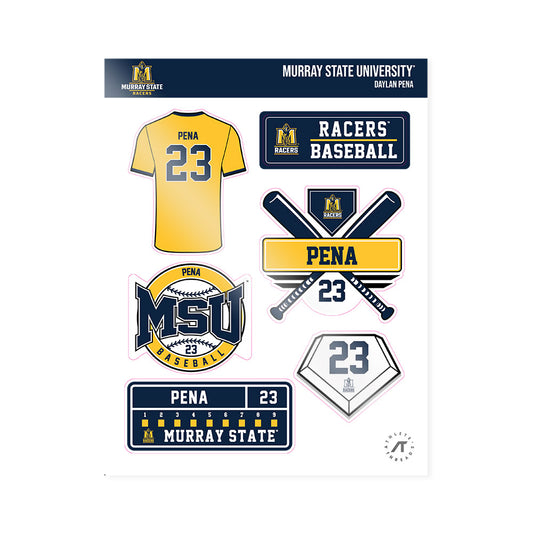 Murray State - NCAA Baseball : Daylan Pena - Sticker Sheet-0