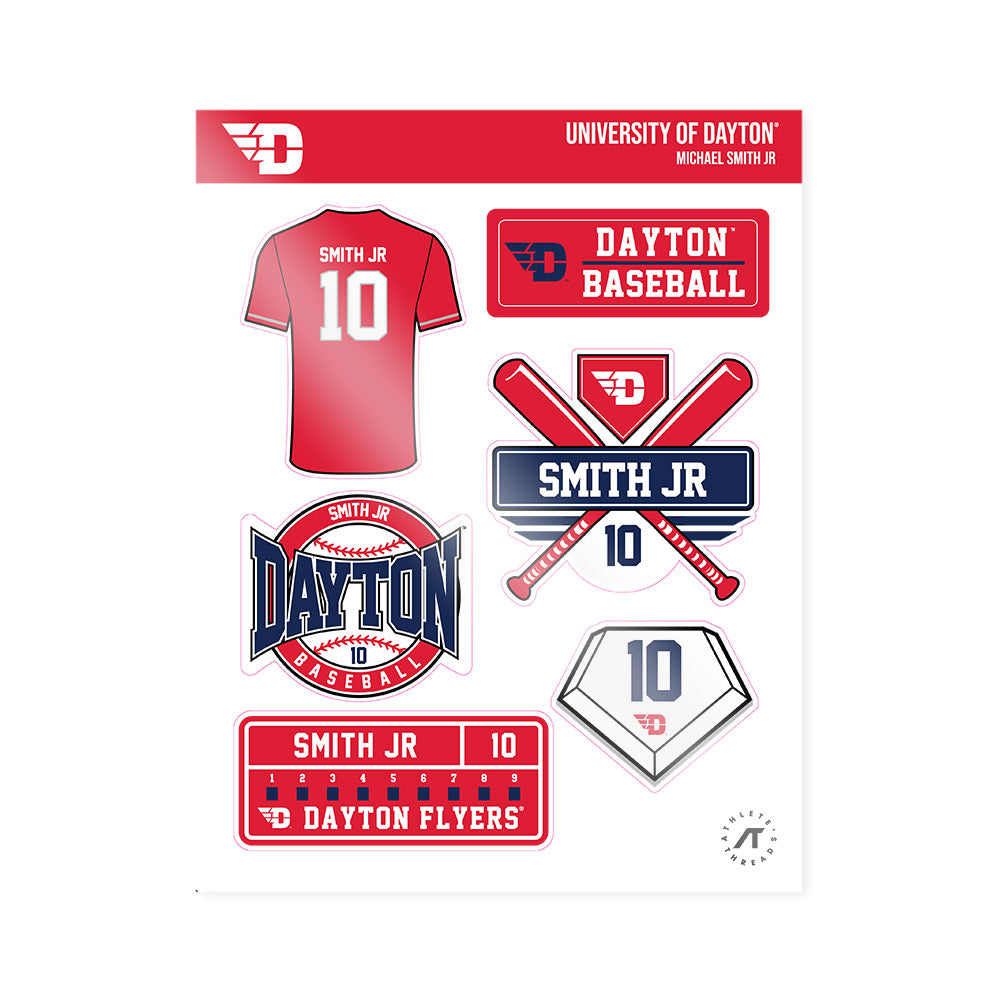 Dayton - NCAA Baseball : Michael Smith Jr - Sticker Sheet-0