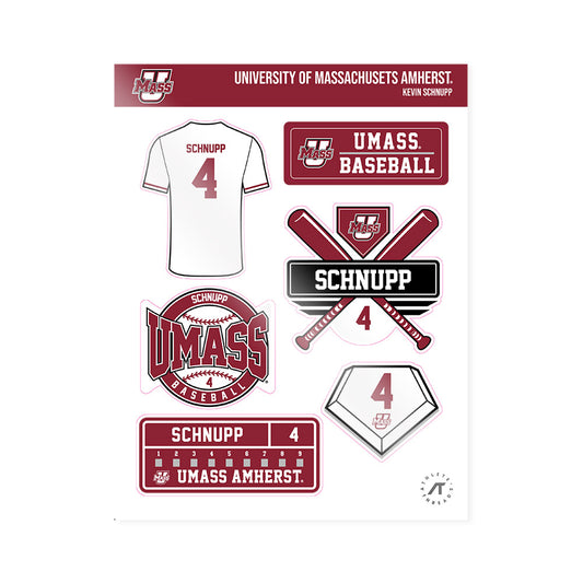 UMass - NCAA Baseball : Kevin Schnupp - Sticker Sheet-0