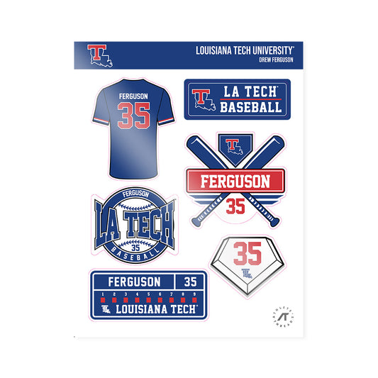 LA Tech - NCAA Baseball : Drew Ferguson - Sticker Sheet-0
