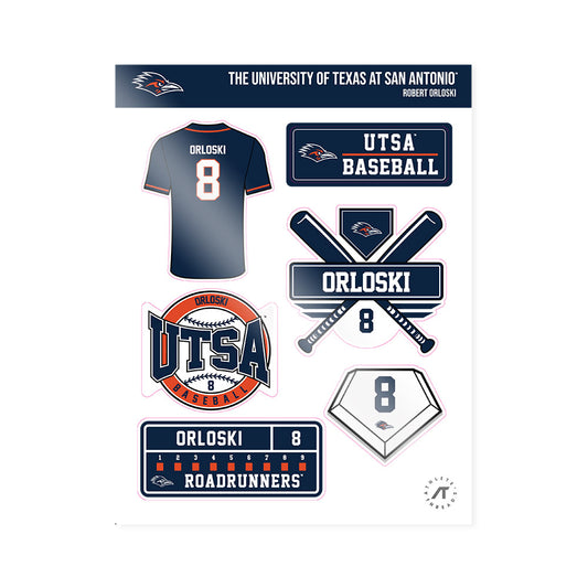 UTSA - NCAA Baseball : Robert Orloski - Sticker Sheet-0