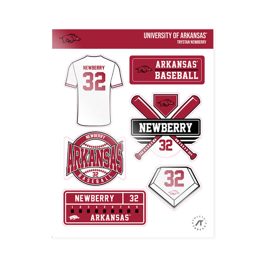 Arkansas - NCAA Baseball : Trystan Newberry - Sticker Sheet-0
