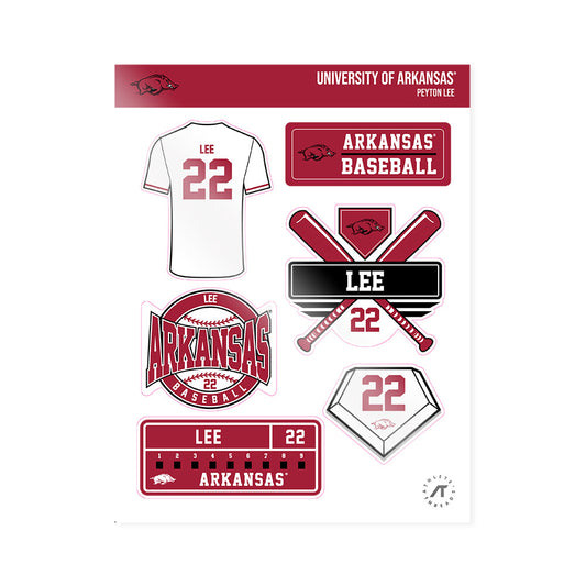 Arkansas - NCAA Baseball : Peyton Lee - Sticker Sheet-0