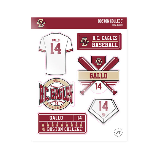 Boston College - NCAA Baseball : Luke Gallo - Sticker Sheet-0