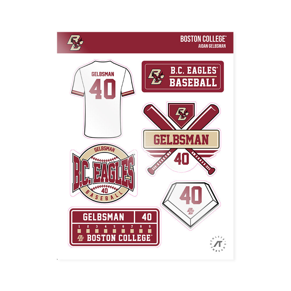 Boston College - NCAA Baseball : Aidan Gelbsman - Sticker Sheet-0