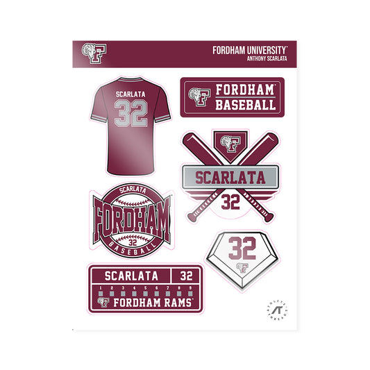 Fordham - NCAA Baseball : Anthony Scarlata - Sticker Sheet-0