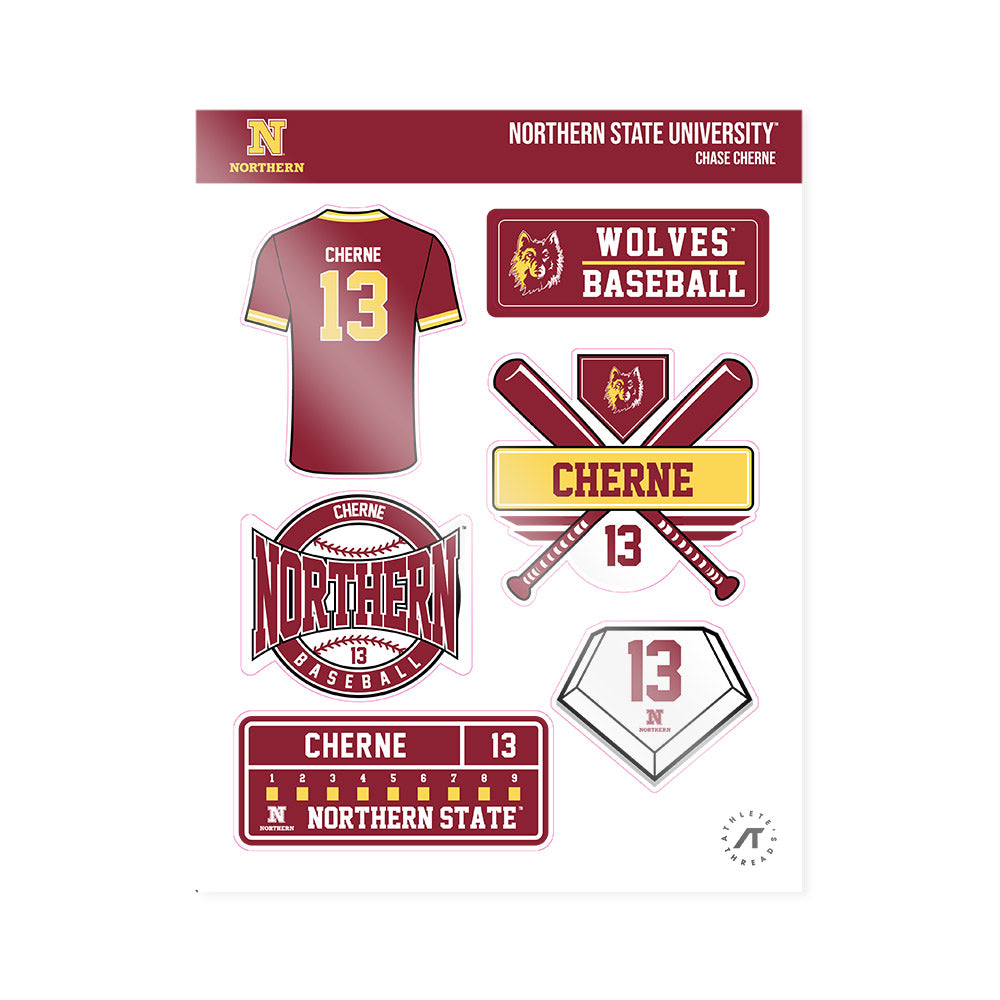 NSU - NCAA Baseball : Chase Cherne - Sticker Sheet-0