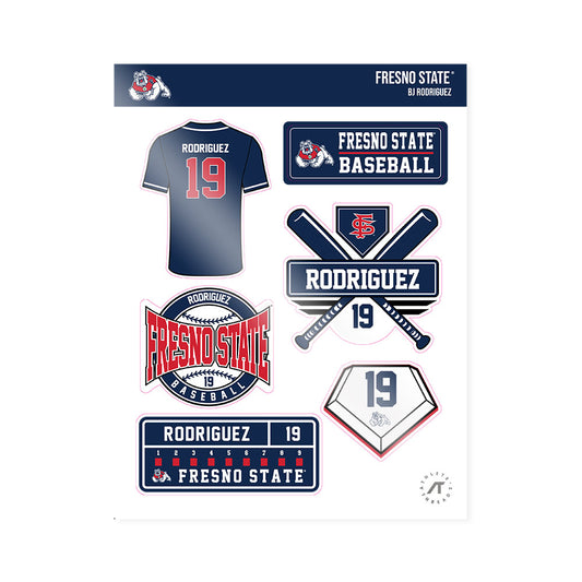 Fresno State - NCAA Baseball : BJ Rodriguez - Sticker Sheet-0