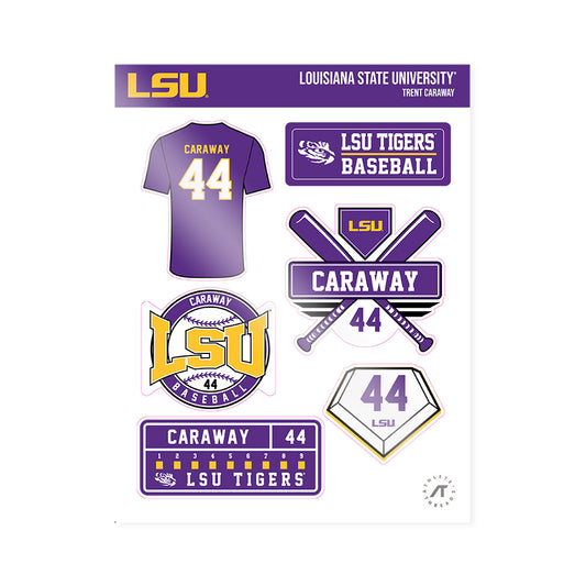 LSU - NCAA Baseball : Trent Caraway - Sticker Sheet-0