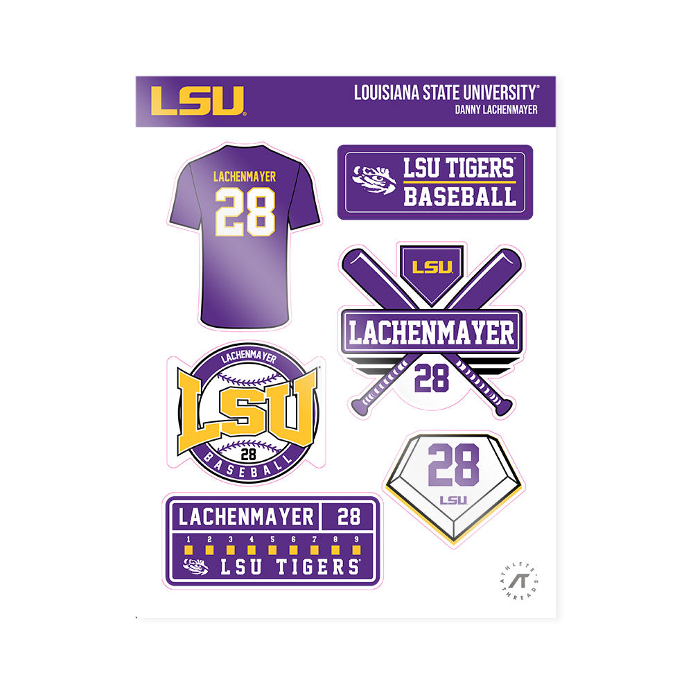 LSU - NCAA Baseball : Danny Lachenmayer - Sticker Sheet-0
