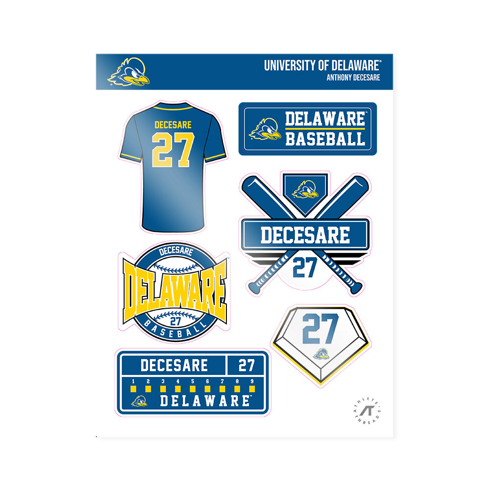 Delaware - NCAA Baseball : Anthony DeCesare - Sticker Sheet-0