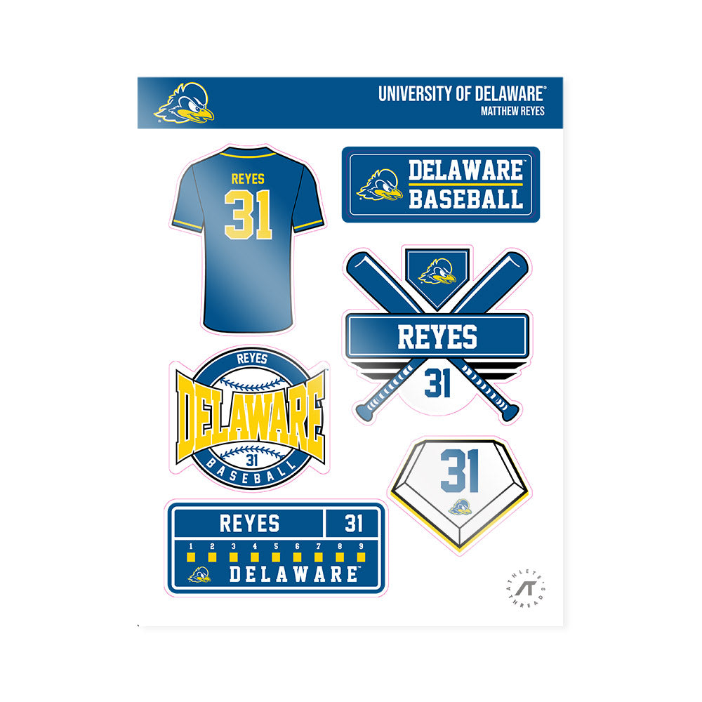 Delaware - NCAA Baseball : Matthew Reyes - Sticker Sheet-0