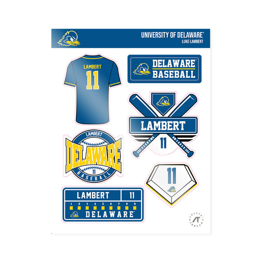 Delaware - NCAA Baseball : Luke Lambert - Sticker Sheet-0