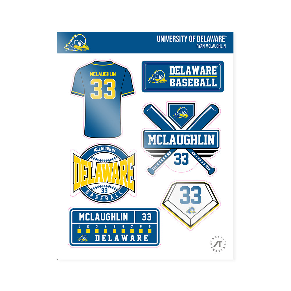 Delaware - NCAA Baseball : Ryan McLaughlin - Sticker Sheet-0