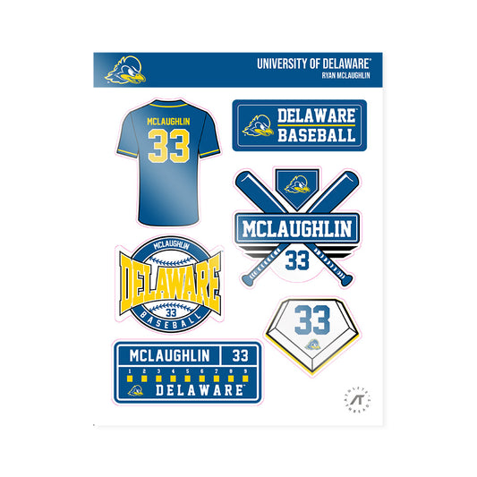 Delaware - NCAA Baseball : Ryan McLaughlin - Sticker Sheet-0