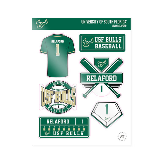 USF - NCAA Baseball : Jevin Relaford - Sticker Sheet-0
