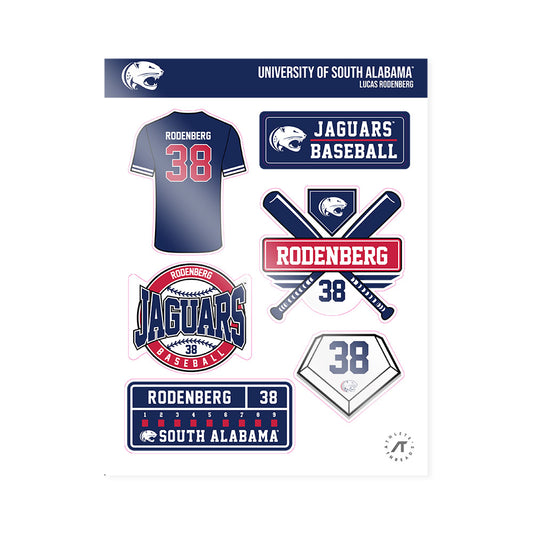 South Alabama - NCAA Baseball : Lucas Rodenberg - Sticker Sheet-0