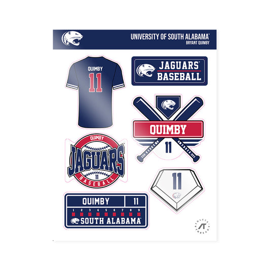 South Alabama - NCAA Baseball : Bryant Quimby - Sticker Sheet-0