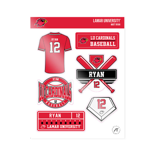 Lamar - NCAA Baseball : Matt Ryan - Sticker Sheet-0