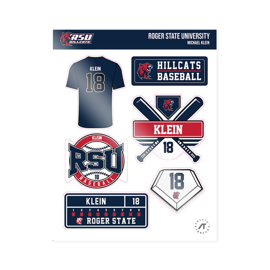 RSU - NCAA Baseball : Michael Klein - Sticker Sheet-0