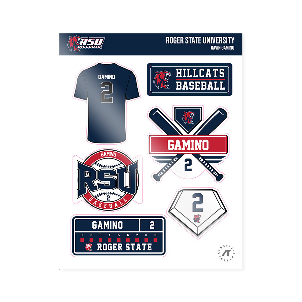 RSU - NCAA Baseball : Gavin Gamino - Sticker Sheet-0