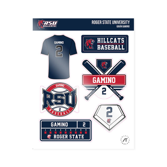 RSU - NCAA Baseball : Gavin Gamino - Sticker Sheet-0