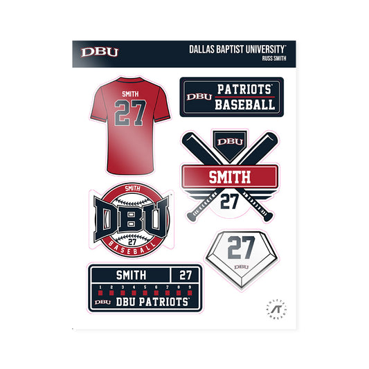Dallas Baptist - NCAA Baseball : Russ Smith - Sticker Sheet-0