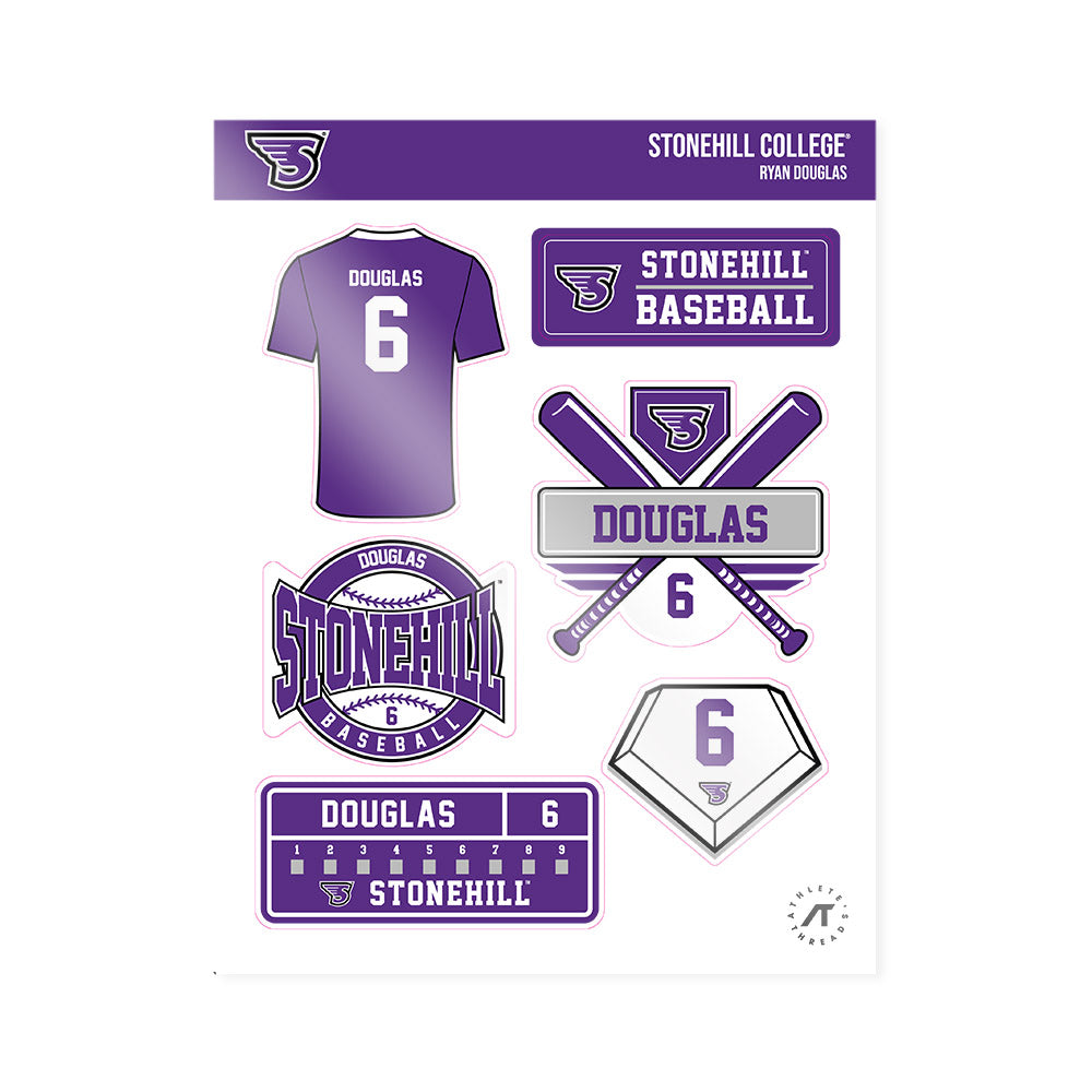 Stonehill - NCAA Baseball : Ryan Douglas - Sticker Sheet-0