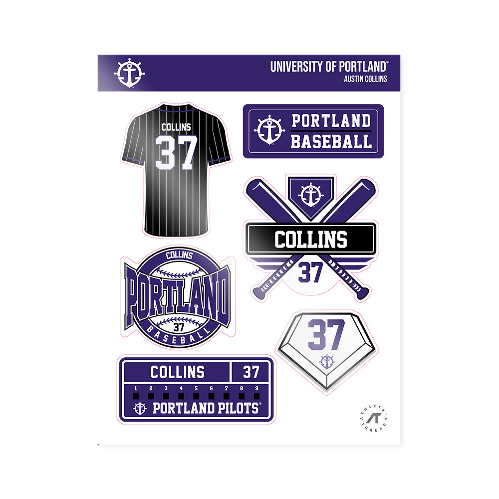 Portland - NCAA Baseball : Austin Collins - Sticker Sheet-0