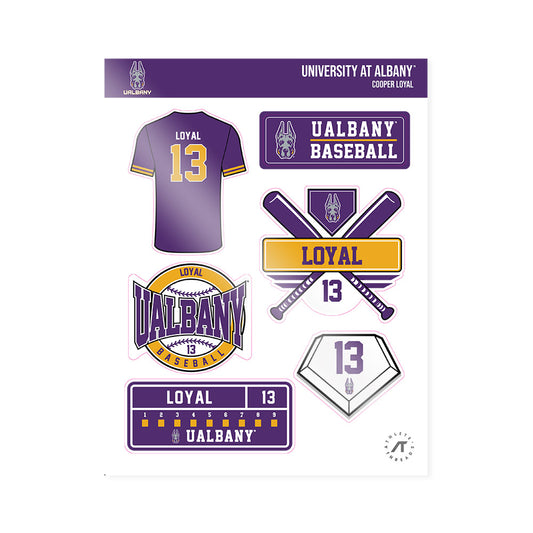 Albany - NCAA Baseball : Cooper Loyal - Sticker Sheet-0