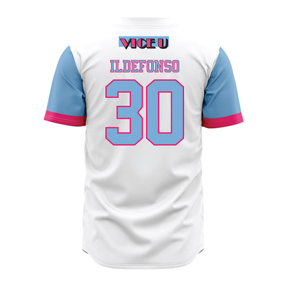 FIU - NCAA Baseball : Andrew Ildefonso - Miami Vice Jersey-1