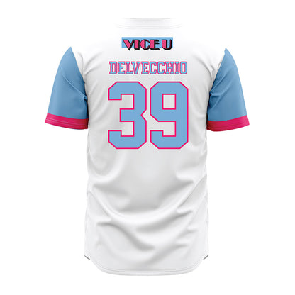FIU - NCAA Baseball : Matthew Delvecchio - Miami Vice Jersey-1