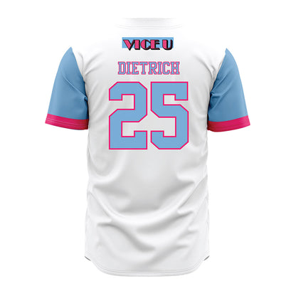 FIU - NCAA Baseball : Tristan Dietrich - Miami Vice Jersey-1