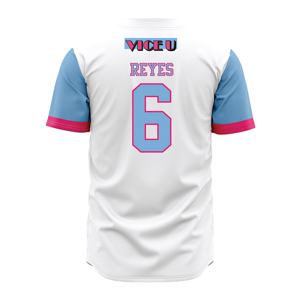 FIU - NCAA Baseball : Luca Reyes - Miami Vice Jersey-1