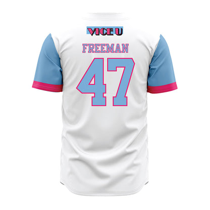 FIU - NCAA Baseball : Trey Freeman - Miami Vice Jersey-1