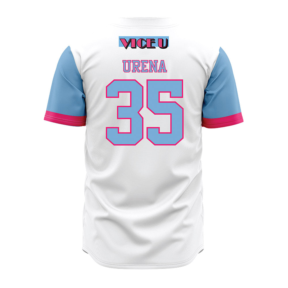 FIU - NCAA Baseball : Jeremy Urena - Miami Vice Jersey-1