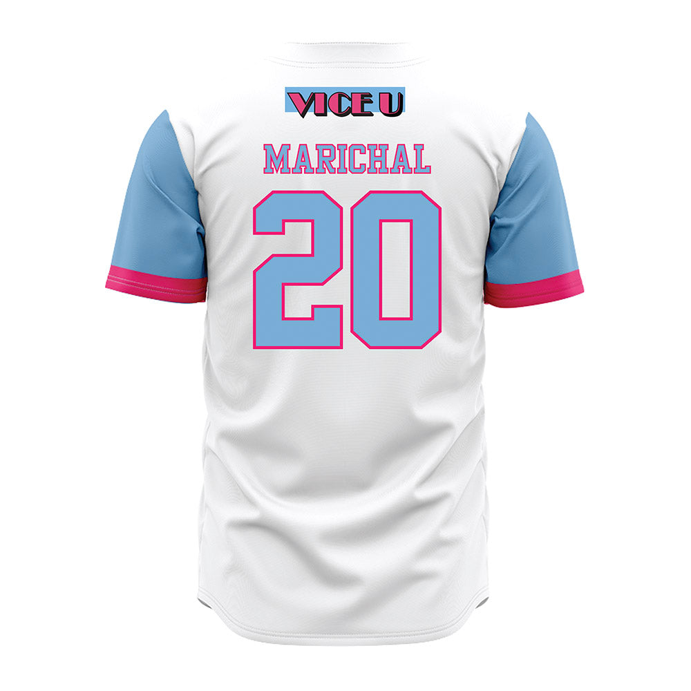 FIU - NCAA Baseball : Rudy Marichal - Miami Vice Jersey-1