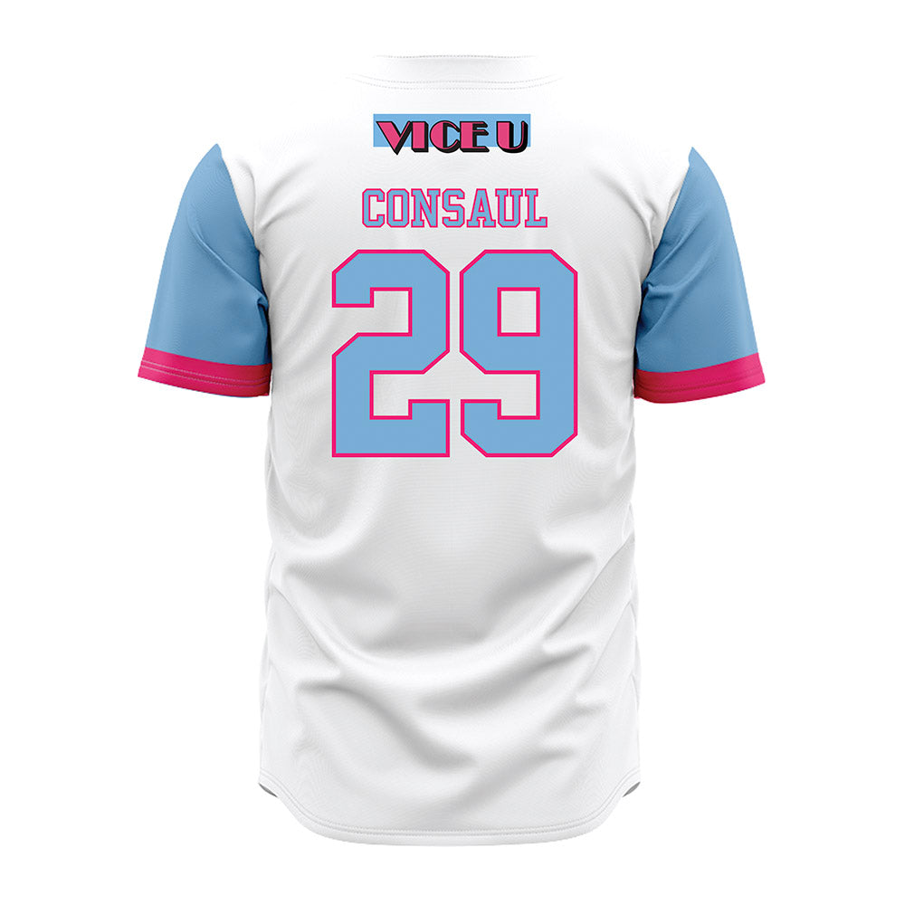 FIU - NCAA Baseball : Braden Consaul - Miami Vice Jersey-1