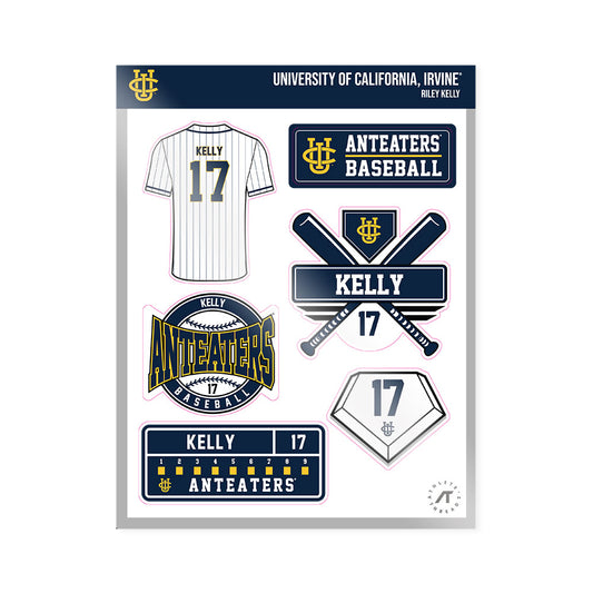 UCI - NCAA Baseball : Riley Kelly - Sticker Sheet-0