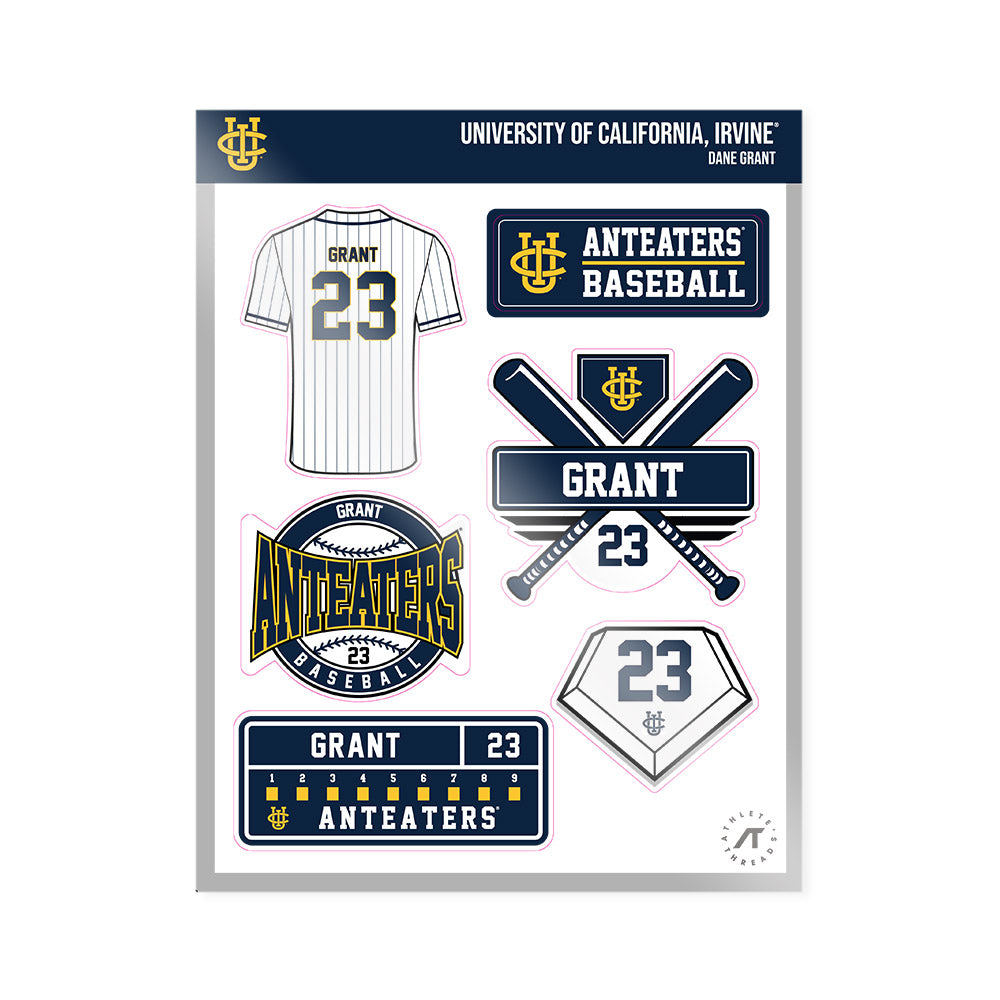 UCI - NCAA Baseball : Dane Grant - Sticker Sheet-0