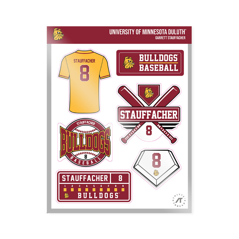 UMN Duluth - NCAA Baseball : Garrett Stauffacher - Sticker Sheet-0