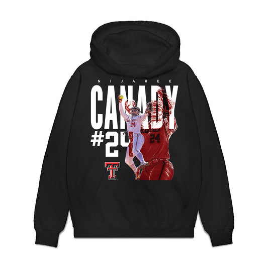 Texas Tech - NCAA Softball : NiJaree Canady - Collage Premium Hooded Sweatshirt-0