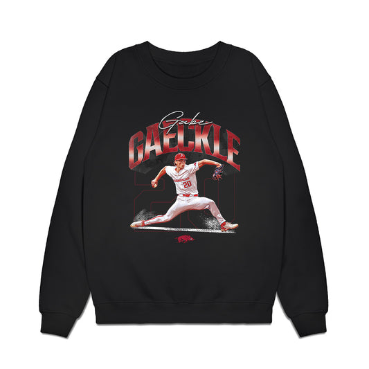 Arkansas - NCAA Baseball : Gabe Gaeckle - Collage Premium Crewneck Sweatshirt-0