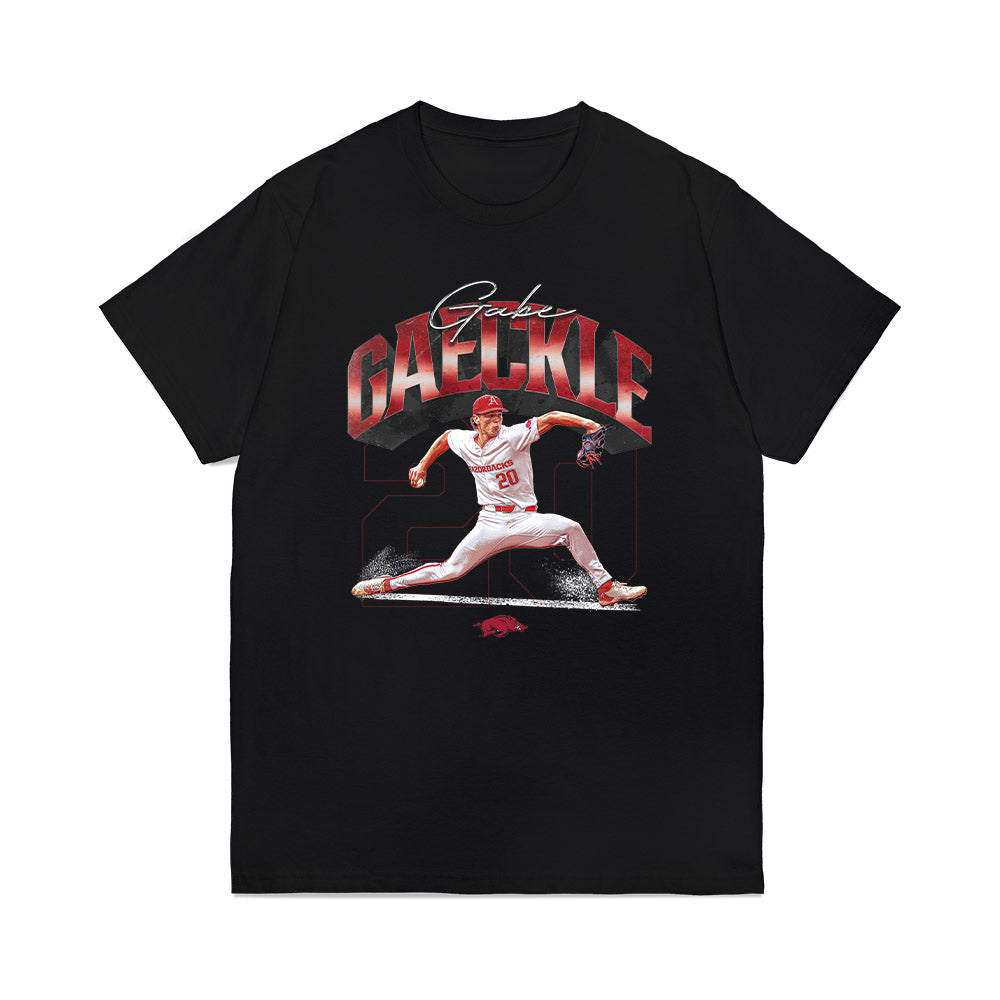 Arkansas - NCAA Baseball : Gabe Gaeckle - Collage Premium T-Shirt-0