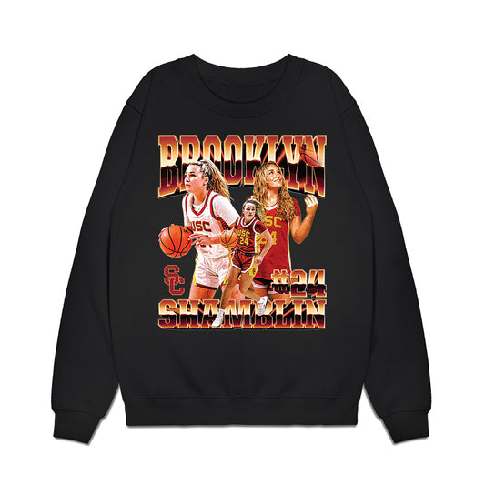USC - NCAA Women's Basketball : Brooklyn Shamblin - Collage Premium Crewneck Sweatshirt-0